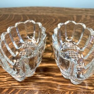 Blown Crystal Glass Spoon & Fork Holders